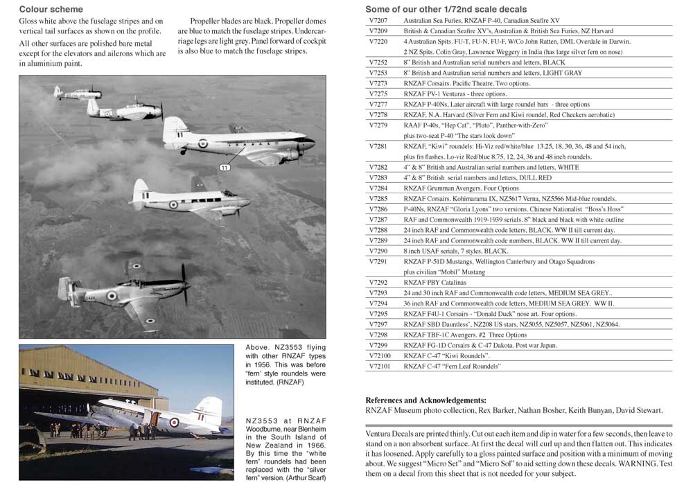 V72101: RNZAF C-47 / DC-3 Dakotas. “Fern leaf” roundels